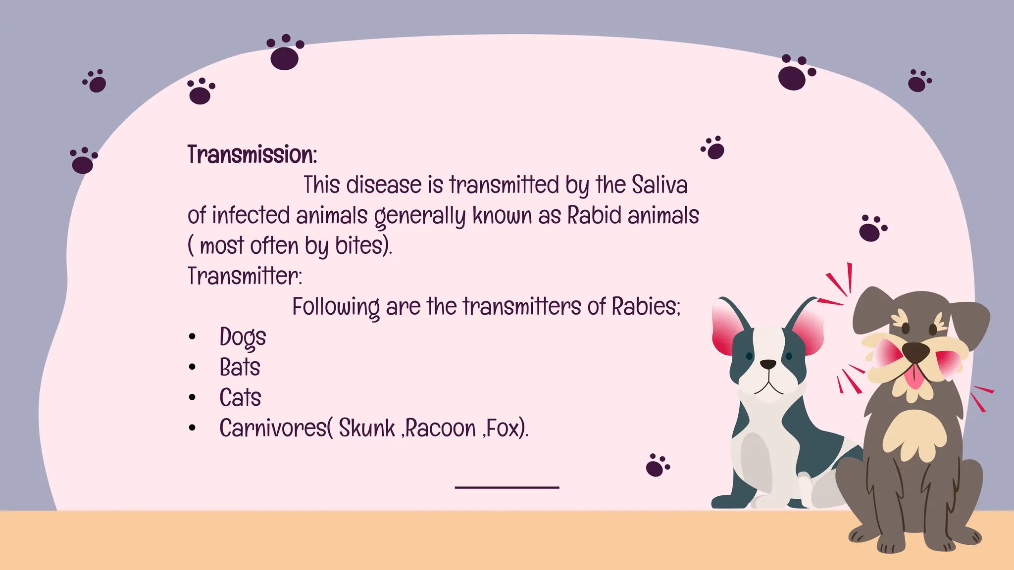 Rabies ,a deadly viral disease transmitted by the most beautiful beings ...