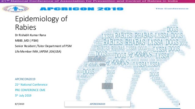 Rabies ppt epidemiology