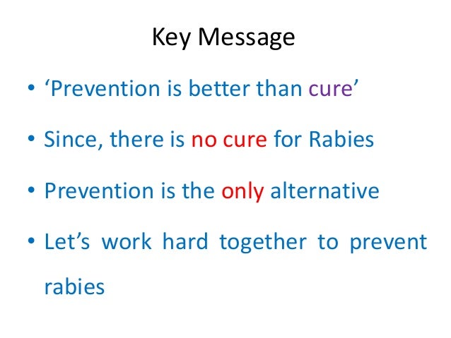 Rabies prevention and control