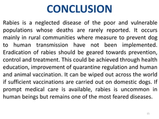 Rabies by martin Uwamose | PPTX