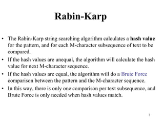 Rabin-Karp (2).ppt | Programming Languages | Computing