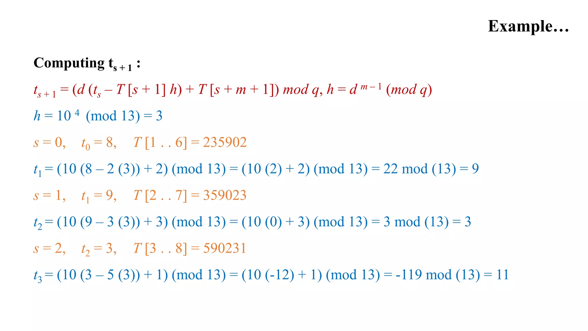 Rabin Karp Algorithm | PPT