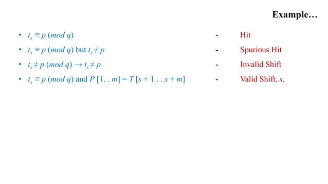 Rabin Karp Algorithm | PPT