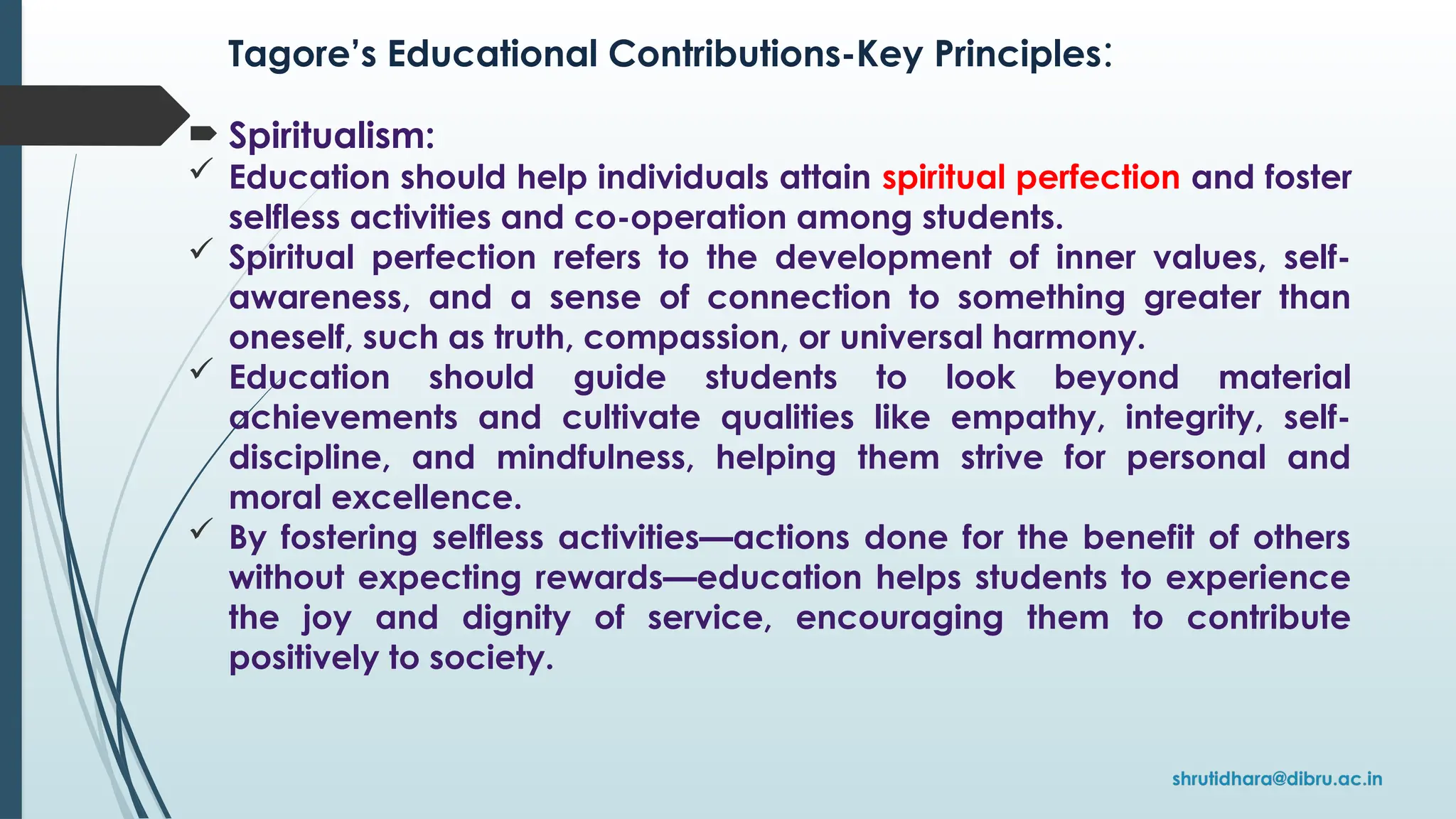 Tagoras Learning Model Rabindranath Tagore.pptxContribution towards Educational Reforms | PPTX