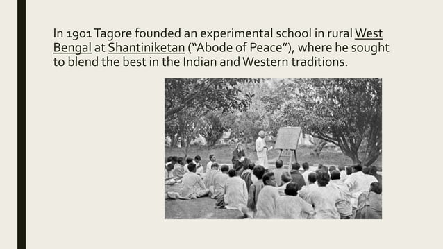 BRIEF INTRODUCTION OF RABINDRANATH TAGORE visual data 8