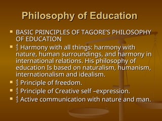 Tagoras Learning Model Rabindranath Tagore’s contribution in ed | PPT
