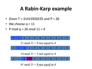Rabin karp string matcher | PDF