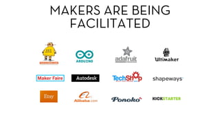 MAKERS ARE BEING
FACILITATED
 