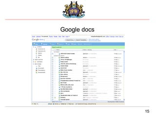 Google docs 15 