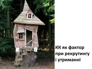КК як фактор
при рекрутингу
і утриманні
 