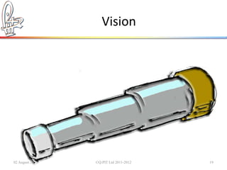 Vision




02 August 2012   ©Q:PIT Ltd 2011-2012   19
 