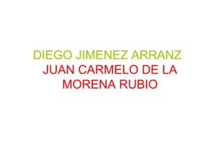 DIEGO JIMENEZ ARRANZ
 JUAN CARMELO DE LA
    MORENA RUBIO
 