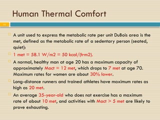 Comprehensive Overview of HVAC Systems and Human Thermal Comfort | PPTX