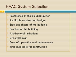 Comprehensive Overview of HVAC Systems and Human Thermal Comfort | PPTX