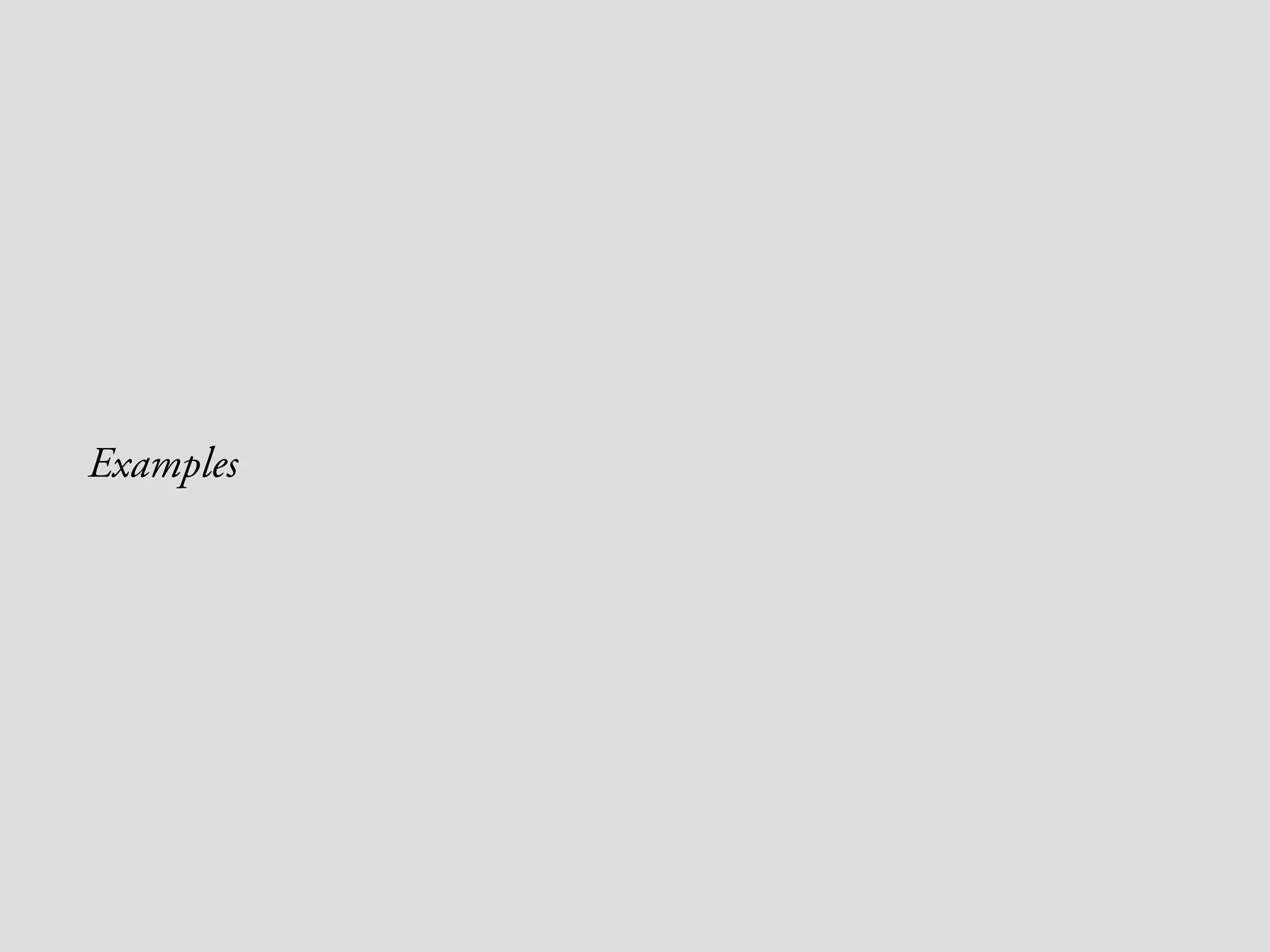 Examples 