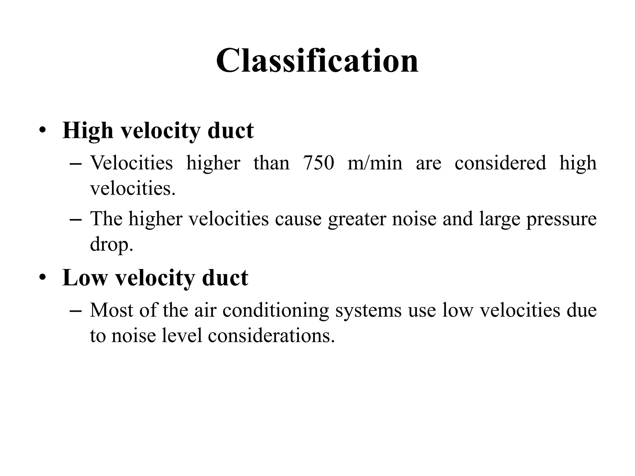 Duct Design & Air distribution PPT