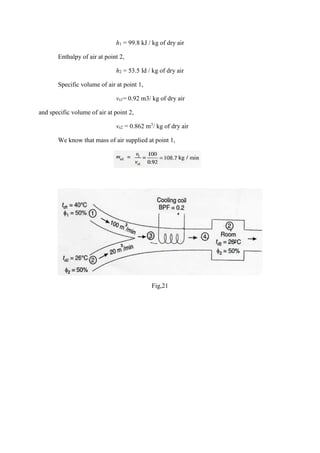 Rac unit-4 psychrometric processes | PDF