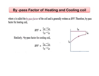 By -pass Factor of Heating and Cooling coil
 