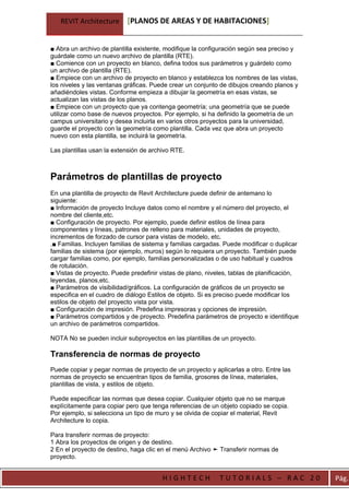 Revit Architecture Rte REVIT Architecture - Nuevo Proyecto | DOC
