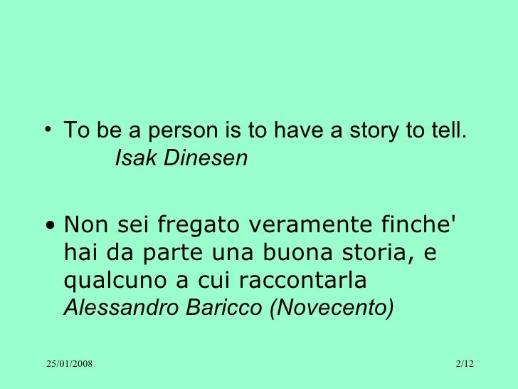 Raccontare Una Storia