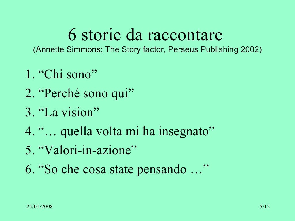 Raccontare Una Storia