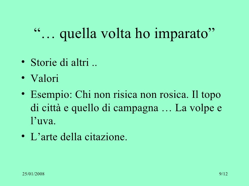 Raccontare Una Storia