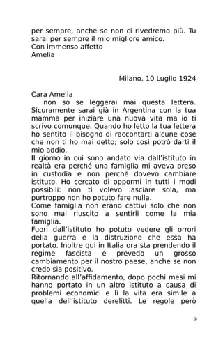 Per il mio migliore amico lettera