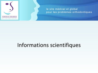 Informations scientifiques 