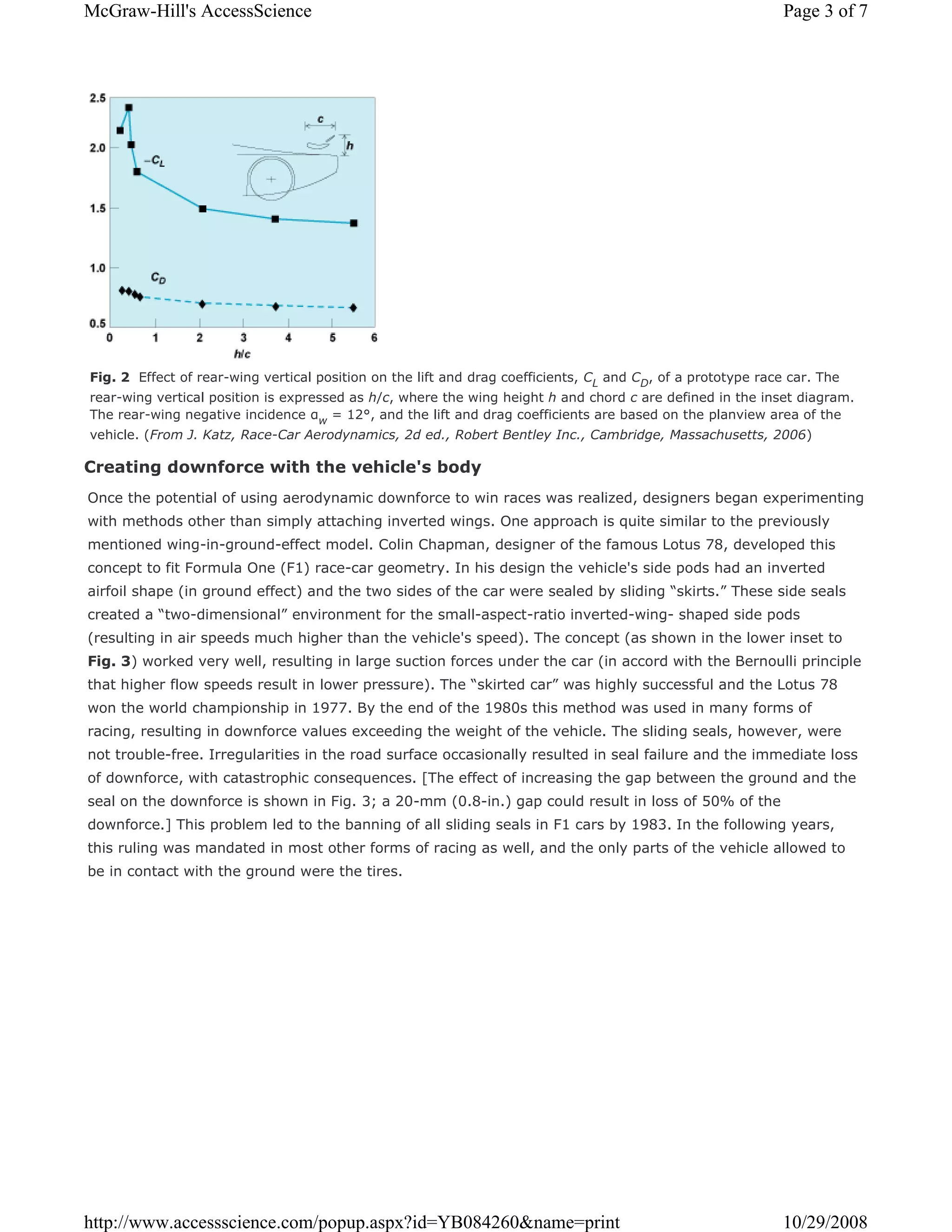 Race car aerodynamics | PDF
