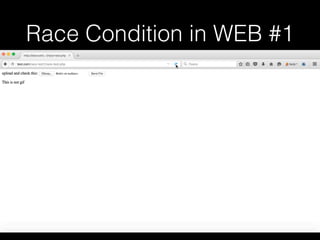 Race Condition in WEB #1
 