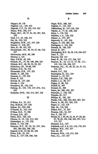 Author Index 347
N
Nagayo, M . 128
Naglieri, J.A ., 139, 325
Nagoshi, C.T ., 55, 195, 319, 325
Nance, W .E., 296, 317
Neale, M .C ., 49, 57, 81, 84, 307, 325,
330
Neel, J.V ., 54, 186, 331
Nei, M ., 222, 325
Neighbors, H.W ., 157, 197, 320
Neisser, U ., 278, 297
Ness, R ., 48, 192, 325
Nesselroade, J.R ., 48, 54, 67, 80, 310,
327
Newcombe, M .D ., 80, 308
Newton, I., 101
Nias, D .K .B ., 49, 330
Nichols, P.L., 37, 40, 186, 309, 325
Nichols, R .C ., 48, 50, 52, 58, 321
Nicholson, I.R ., 78-80, 330
Nielsen, G .G ., 56, 332
Niswander, K .R ., 147, 325
Nobile, P., 169, 326
Norman, C ., 179, 326
North, E , 323
Notcutt, B ., 137, 326
Nowak, J., 334
Nwankwo, M ., 136, 310
Nyborg, H ., 155, 170, 271-272, 313,
326
Nyländer, P.P.S., 165, 214, 267, 326
O
O ’Brien, E .J., 22, 313
Oca, M .M .de, 147, 326
Oefner, P.J., 292, 298
O ’Farrell, K ., 210, 319
O ’Hara, R .K ., 73, 308
O ’Leary, D .S., 307
Olsen, M .E ., 169, 323
Olweus, D ., 25, 154, 313, 326
Ombredane, A ., 137, 326
Orlick, T., 154, 326
Osborne, R .T ., 38, 39, 55, 247, 264,
282, 284-285, 298, 326
Osgood, D.W ., 67-68, 82, 328
Owen, D .R ., 55, 333
Owen, K „ 137-138, 280, 326
P
Pagel, M .D ., 206, 326
Pagliari, C ., 135, 322
Pakkenberg, H ., 127-128, 326
Pakstis, A ., 77, 81, 298, 326
Palca, J., 179, 326
Palinkas, L .A ., 150, 326
Palmer, A ., 277, 297
Papiemik, E ., 147, 326
Pappas, G . 150, 269, 326
Partington, J., 154, 326
Pasanik, B ., 148, 320
Pascal, B ., 257
Passingham, R .E ., 36,38,118,326-327
Patel, C ., 323
Peacock, T.B. 127
Pearl, R ., 38, 110, 127, 238, 327
Pearson, K ., 10, 12-13, 37-38, 117­
119, 124, 126, 320, 327
Pedersen, N .L ., 45, 48, 52, 54, 57, 67,
314, 327
Penick, E .C ., 335
Pennington, R ., 221, 334
Penrose, L ., 33, 327
Peoples, C .E ., 280, 297
Peplau, L .A ., 80, 317
Pepper, S., 80, 324
Perioff, R ., 297
Persaud, R ., 296
Peters, M ., 280, 292, 297
Petersilia, J., 158, 320
Pezacka, M ., 317
Phillips, K ., 195, 325
Pianka, E .R ., 200, 203-204, 207, 327
Piazza, A ., 88, 291, 295, 310
Pieper, U ., 122, 319
Pike, M ., 170, 328
Pillard, R .C ., 57, 307
Pinneau, S.R ., 24, 327
Piot, P , 180, 327
Plomin, R. 1 ,4 4 ,4 8 ,5 2 ,5 4 ,5 7 -5 8 ,66­
6 7,78, 82,194, 248, 285, 297, 312­
313, 327
Plummer, F.A ., 327
Polednak, A .P , 4,8,151-152,170,327
Pollitzer, W .S., 163, 327
Polo, M ., 99
Pomeroy, W .B., 174, 315, 320
Pons, A .L ., 137, 327
 