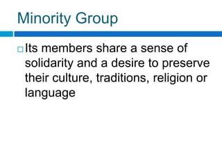 Minorit Race and ethnicity | PPTX