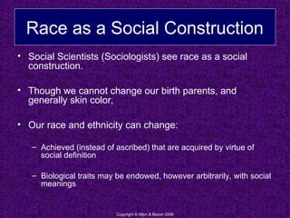 Race and Ethnicity: The Social Construction | PPT