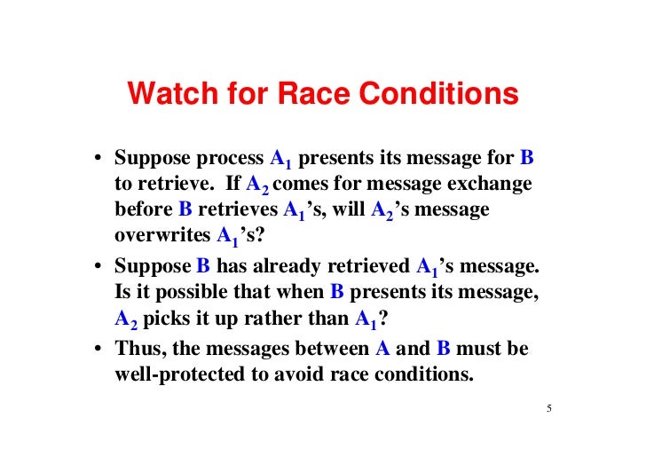 Race conditions