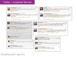 Twitter – Customer Service




#RoadRaceSM • @prTini
 