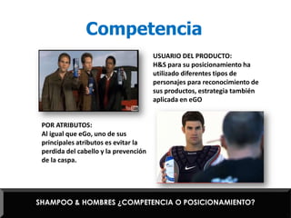 Estilo de Vida:   Quiere mantener un estilo de vida saludable, Moderno, maduro y exitoso.SHAMPOO & HOMBRES ¿COMPETENCIA O POSICIONAMIENTO?