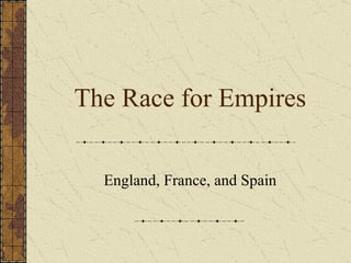 The Race for Empires England, France, and Spain 