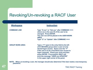 RACF Managers Operating Standards_Procedures.ppt