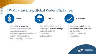 IWMI - Tackling Global Water Challenges
 