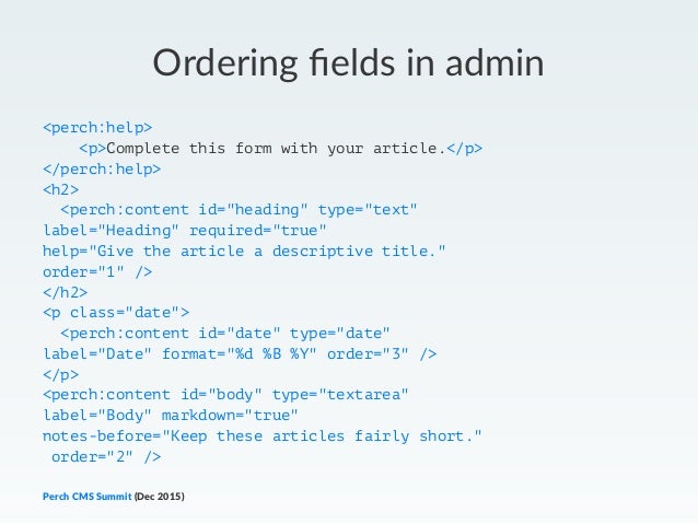 perch cms summit perch template tips and tricks