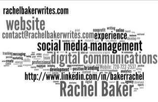 Rachel Baker Writes - Digital Communications: Website | Social Media | Editing | Writing