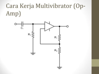 Cara Kerja Multivibrator (Op-
Amp)
 