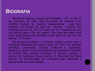 Rachel de Queiroz | PPTX
