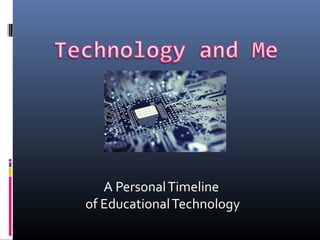A Personal Timeline
of Educational Technology
 