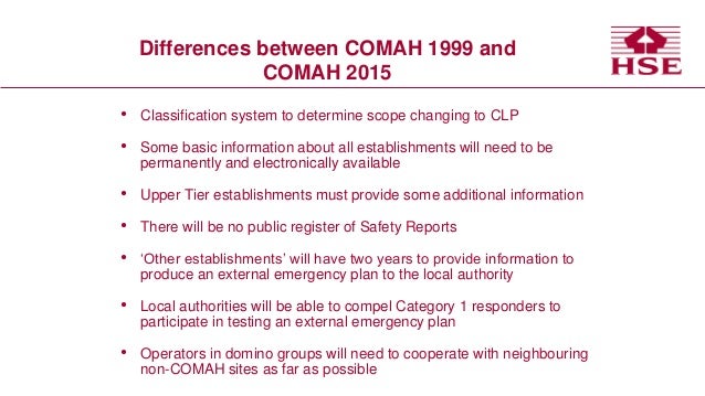 Comah Examples What Is Comah Compliance? : Control of Major Accident Hazards ...