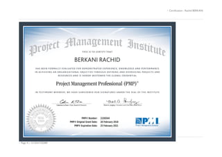  Certification : Rachid BERKANI
 Page 4 | +213541720389
 