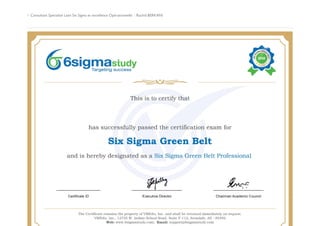  Consultant Spécialisé Lean Six Sigma et excellence Opérationnelle : Rachid BERKANI
 Page 7 | brdg64@gmail.com
 