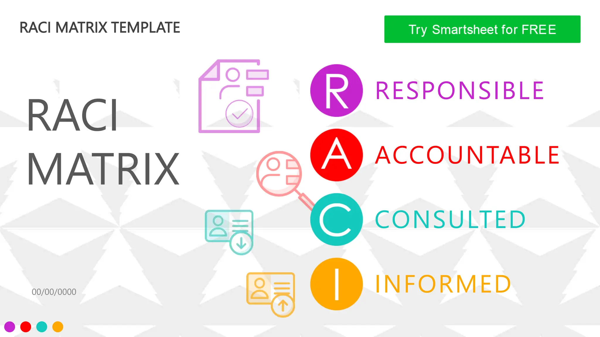 RACI Matrix in Portuguese with sample (PPTX) | PPT