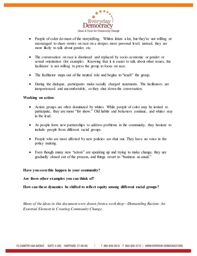 Racial dynamics to watch for Slide 2