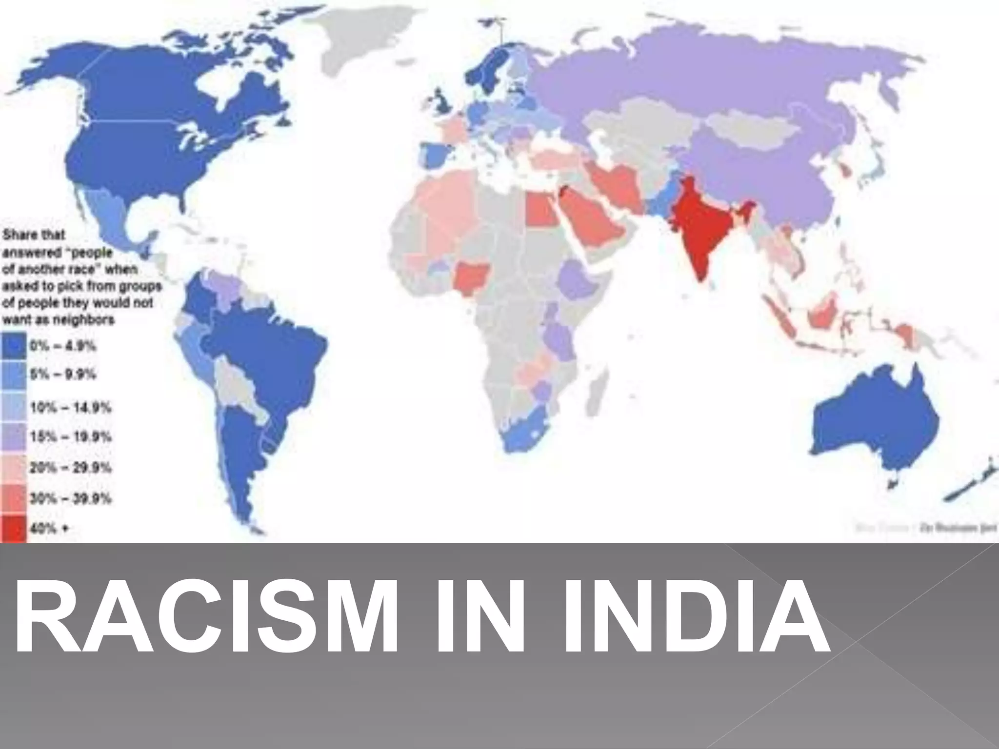 RACISM IN INDIA
